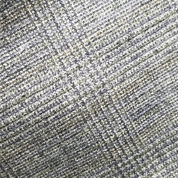 Vintage  Deldicque-Lepoutre Blue Gray Dapper Oversized Plaid Professor Blazer - Picture 9 of 14